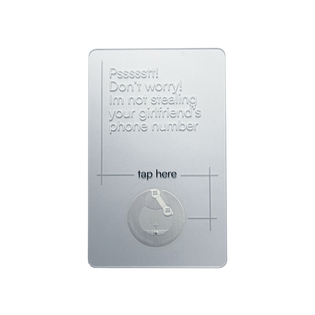 Custom Card PVC Transparent (Vertical) 01 nfc business card malaysia